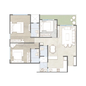 Codename Bavdhan 21 3 BHK Floor Plan
